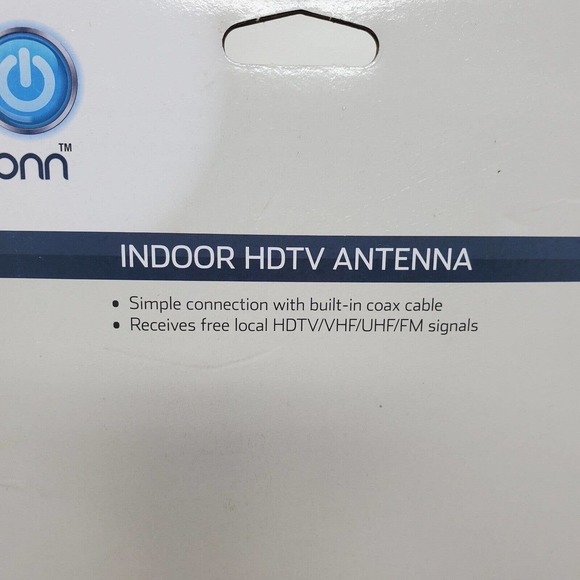 Onn Indoor HDTV Antenna NEW 0NA16AV002 Black Built-In Coax Cable - Picture 7 of 8